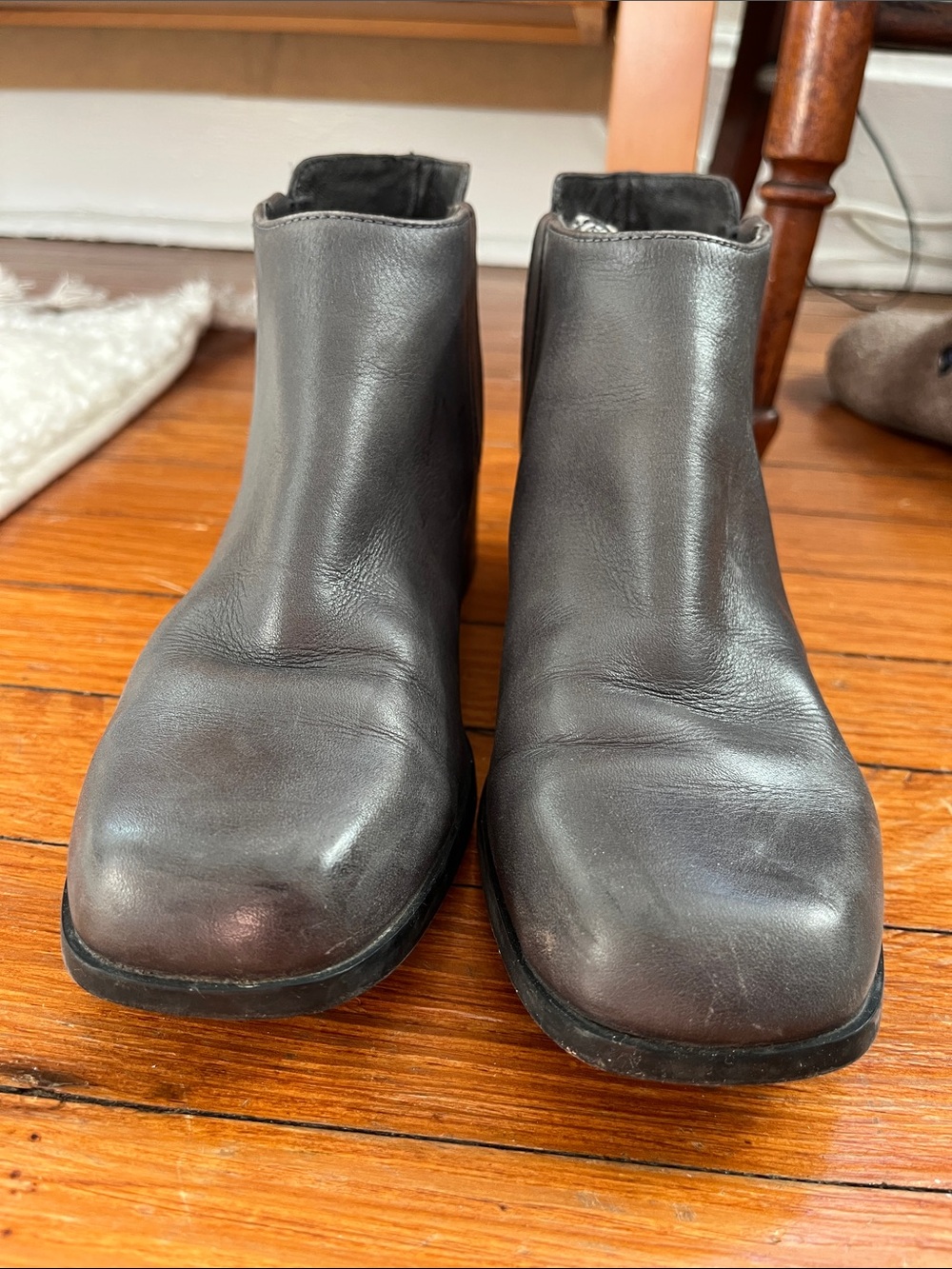 Camper Kobo Square Toe Block Heel Chelsea Ankle Booties Size 8